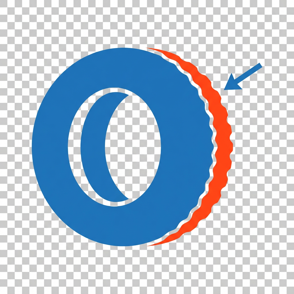 Uneven tyre wear icon